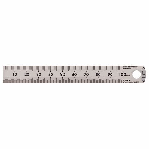 【送料無料】【個人宅届け不可】【法人（会社・企業）様限定】ステンレス定規　10cm　1セット(50本)【イージャパンモール】