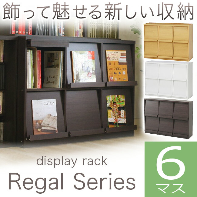 【期間限定10%OFF】多目的ラック (CDラック カラーボックス) 収納家具 ブックシェルフ ラック 大容量 スリム収納 本棚 本収納 レガール ディスプレイラック 120幅 RG-1285DP 人気