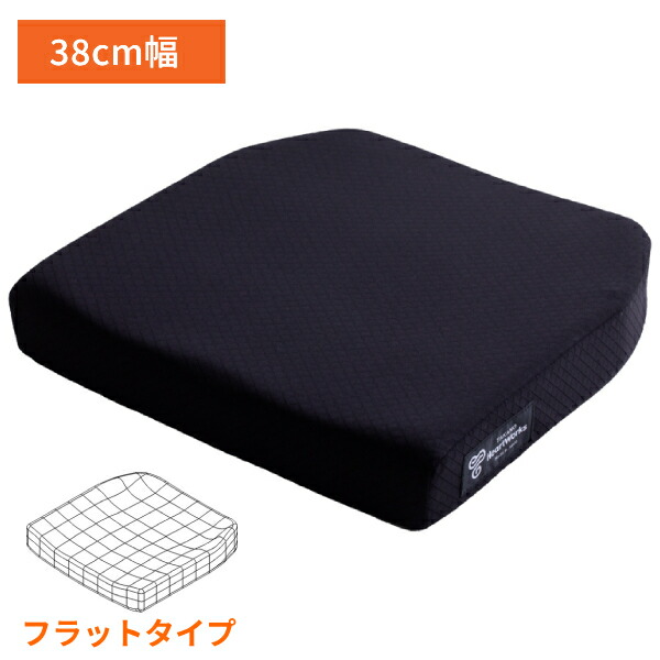 【マラソン限定P2倍】車椅子 クッション タカノクッションMOLA フラットタイプ TC-ML38F 38cm幅 (車いすクッション 車イス 3D形状 座位保持 体圧分散) 介護用品