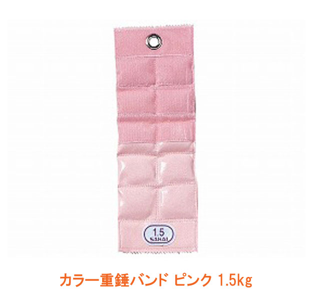 【マラソン限定P2倍】カラー重錘バンド ピンク 1.5kg SPR-592E 酒井医療 介護用品|eかいごナビ 介護用品ショップ