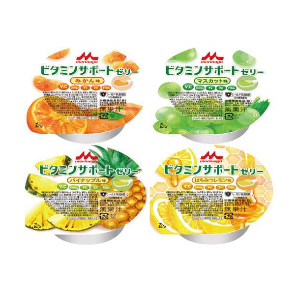 介護食 ビタミンサポートゼリー いろいろセット 0653251 78g×（4種×6）森永乳業クリニコ (栄養補助食品 介護 介護食) 介護用品 4,560円