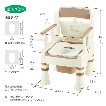 Richell木製ポータブルトイレきらく/介護チェア/グリーン 新品入荷