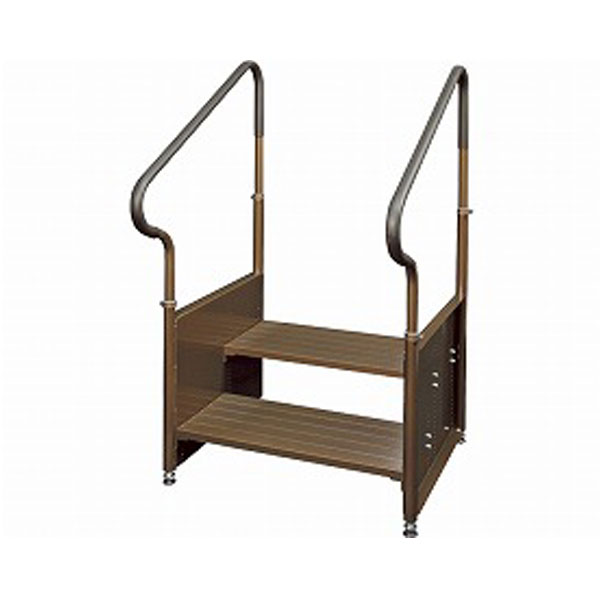 早割クーポン 代引き不可 外用段差解消踏台デラックス Kb 410k 1段2段兼用タイプ キヨタ 段差ステップ 踏み台昇降 ステップ台 踏み台 アルミ 踏み台 2段 踏み台 屋外 介護 手すり 介護用品 公式の Rp221 Com