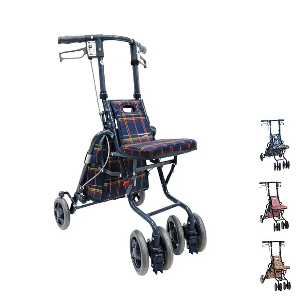 【マラソン限定P2倍】シルバーカー おしゃれ 散歩 シニア サニーウォーカーSP(中） 島製作所 手押し車 折りたたみ コンパクト 介護 シルバー カー 介護用品 軽量 座れる コンパクト 歩行補助 買い物 ショッピングカー 老人車 手押し車 介護 人気