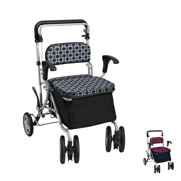 【マラソン限定P2倍】ビート 島製作所 (介護 折りたたみ シルバーカー ショッピング) 介護用品