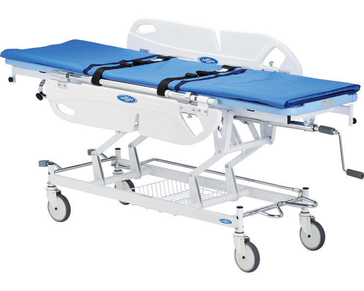 (代引き不可) 移乗機能付ストレッチャー NBST-215 トータルロックキャスター付 日進医療器 介護用品