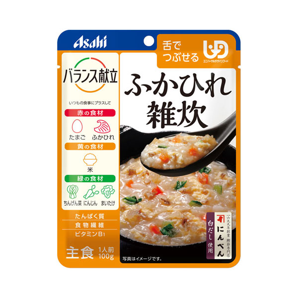 アサヒグループ食品 介護食 区分3 バランス献立 ふかひれ雑炊 188410 100g 舌でつぶせる 介護用品 春早割