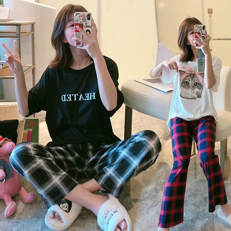 サマーガーリーセットアップルームウェア