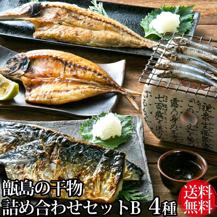 楽天市場 送料無料 ギフト 甑島の干物詰め合わせｂ 国産 こしき島 鹿児島産 干物セット 塩干し おつまみ ギフト キビナゴ サバ アジ カマス 贈り物 お土産 薩摩川内webショップ 薩摩國