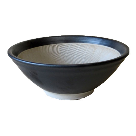 すり鉢 波紋 粋な黒 10号 31.0cm【すりこぎは別売り】 キッチン用品 食器 調理器具 業務用 多治見 絵器彩陶