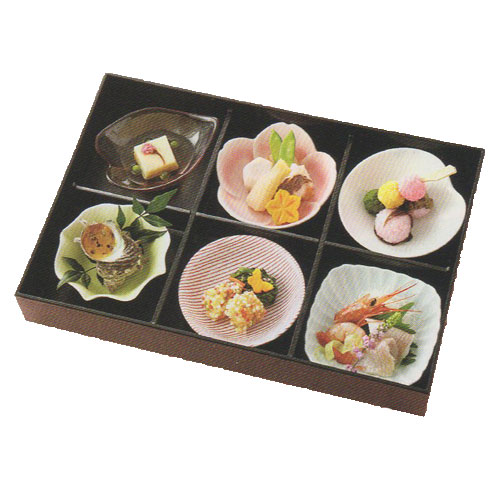 松花堂　お重　ハナエモリ  6セット 松花堂 お重 ハナエモリ 6セット - 弁当箱・水筒オンライン