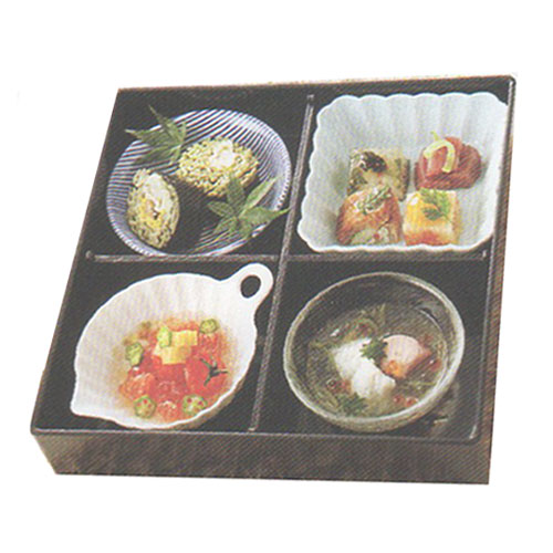 楽天市場】松花堂 弁当 四つ仕切り 月セット(食材は含まれません
