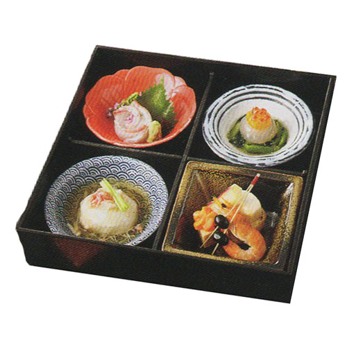 松花堂弁当箱　　陶器付き 4セット shikisaionline_m54600064