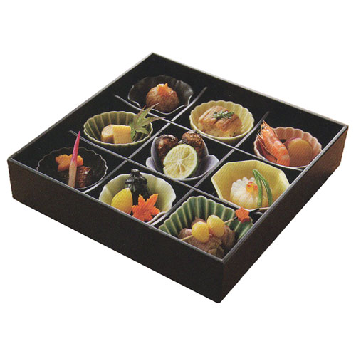 小皿　松花堂弁当で利用できます　こつけ　和食器　65点 楽天市場】松花堂 弁当 六つ仕切り 花セット(食材は含まれません