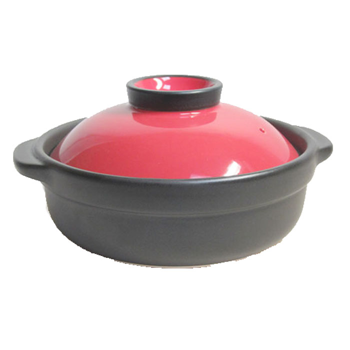 土鍋 10号 ガス対応 5〜6人用 直火 ふたがオレンジ 国産 業務用 調理器具 食器 土鍋 10号 5〜6人用 直火専用 耐熱 宴ベイク オレンジ