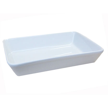 ラザニア用角鉢 フリーシェイプ ホワイト 33.0cm 国産 美濃焼業務用 食器 食洗機対応 レンジ対応