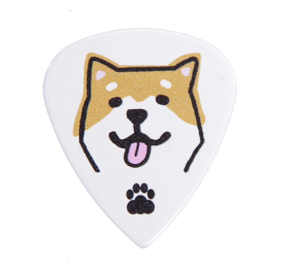 楽天市場】初心者用柴犬柄ギターピック7枚セット : Daiking