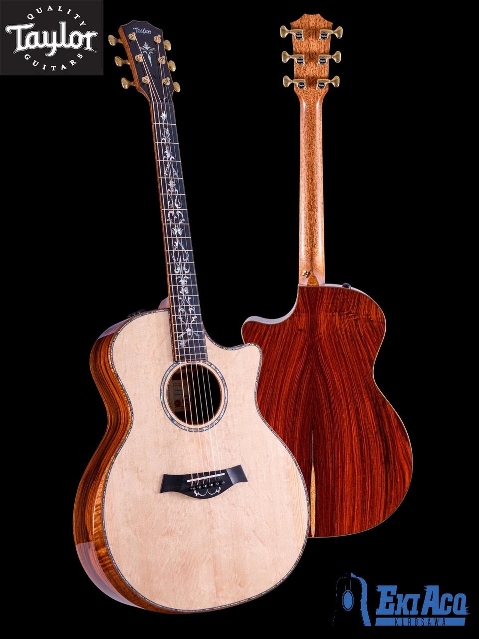 【5/10迄、限定大特価+Fisman AMPプレゼント!】CTM GA Cocobolo × Bear Claw Spruce Top|クロサワミュージックパラダイス