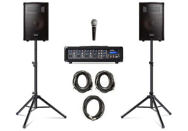 【パーソナル・PAシステム】 ALESIS (アレシス) PA SYSTEM IN A BOX BUNDLE 【送料無料】 【PAセット】
