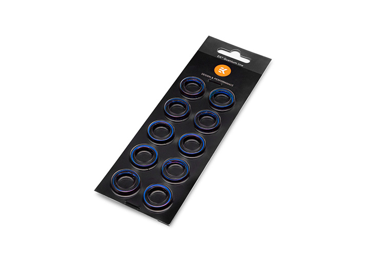【EKWB公式】EK-Quantum Torque Color Ring 10-Pack HDC 16 - Blue画像