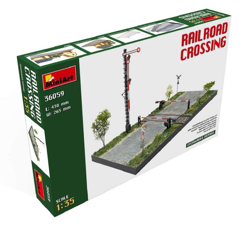 ミニアート 1/35 鉄道踏切情景 プラモデル MA36059