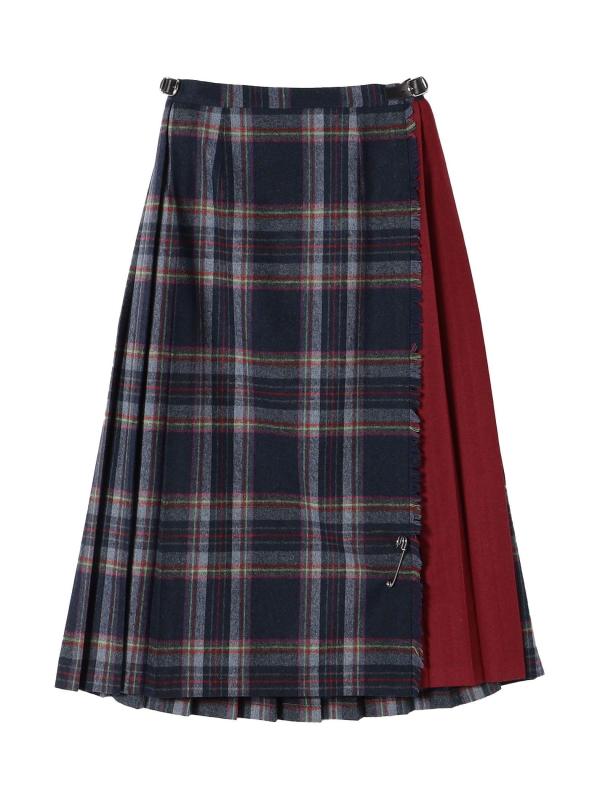 [シップス エニィ] レディース コンビ キルト スカート 23AW 83cm レディース 723250047