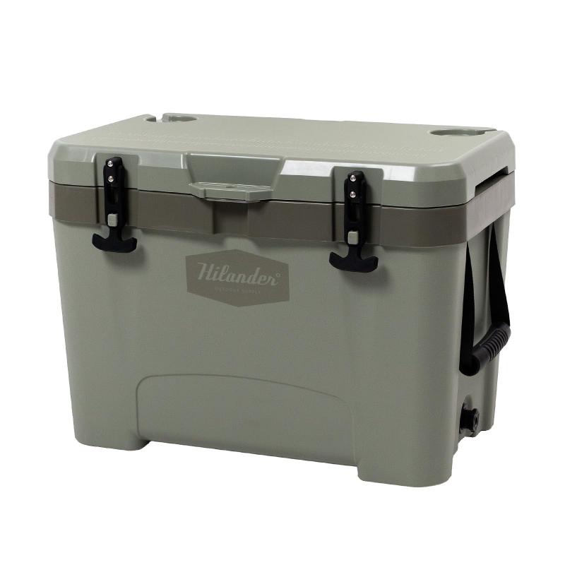 Hilander(ハイランダー) ハイランドクーラーボックス 35L 冷房装置BOX 捉え所のない ブラック-ダークグレー-セージグリーン