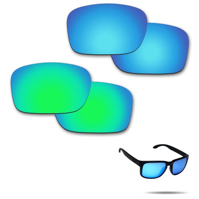 【2 pairs packed】Fiskr 剥がれ防止 Oakley Holbrook交換レンズ ホルブルック 偏光レンズ