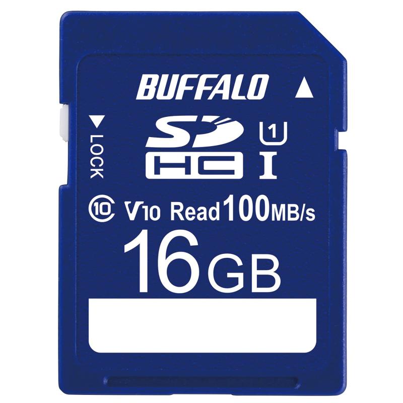 バッファロー SDカード UHS-1 スピードクラス1 Video Speed Class10 100MB/s IPX7 Full HD【メーカー1年間】 RSDC-U11HA/Nシリーズ