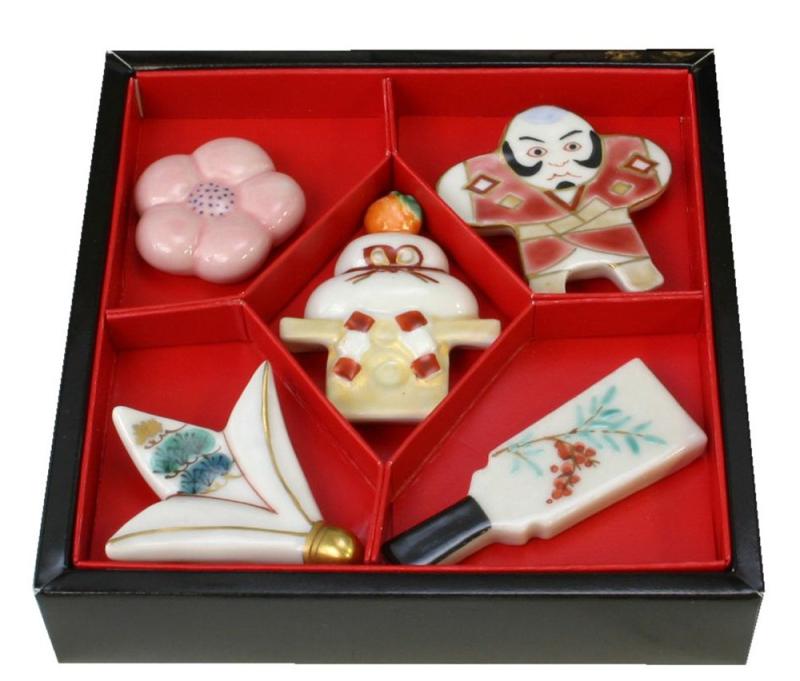 京焼 清水焼 箸置 5個セット 京焼 清水焼 箸置 5個セット 端午の節句 hts517