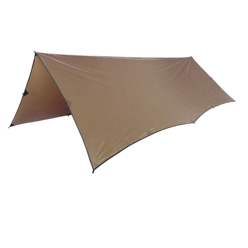 OneTigris 雨合羽タープUV サンシェルター 穹廬 疑しさ 日おおい 軽さ 雨合羽押しかぶせる タープテント 居敷き兼用 海水浴ソロ用 難民キャンプ 余暇に アウトドア 納める入れもの付… ODグリーン-ブラウン（生地が緑っぽい）