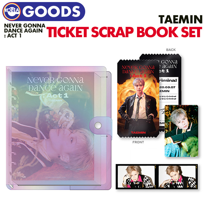 楽天市場 チケットスクラップブックセット Ticket Scrap Book Set Taemin Never Gonna Dance Again Act1 公式グッズ 即日発送 Shinee シャイニー テミン Ekorea