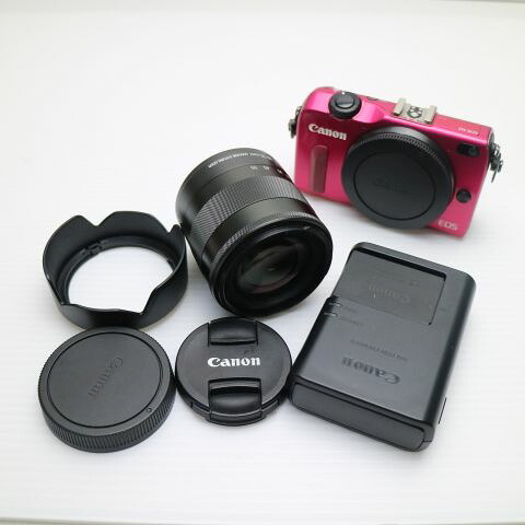 【中古】 美品 EOS M2 水晶体一揃いの道具 赤いこと 楽になること引き請ける 即日送りとどける 鏡鑑受け答え一眼 Canon 本体 週末祝送りとどける聞き入れる