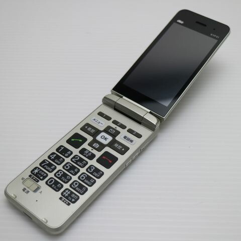 京セラ - 良品中古 KYF41 かんたんケータイ シャンパンゴールド M888 Amazon | au かんたんケータイ KYF41 シャンパンゴールド【SIM