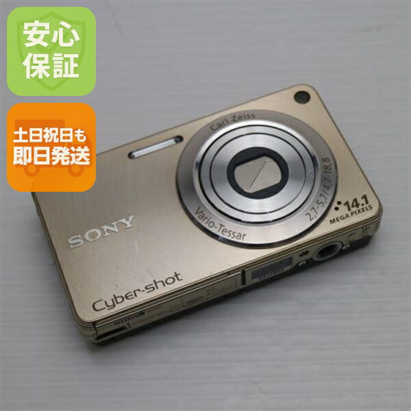 d*7様 中古美品　SONY Cyber-shot DSC-W350 ゴールド Mint] Sony Cyber Shot DSC-W350 Compact Digital Camera Gold