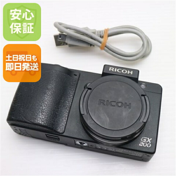 RICOH - 良品中古 RICOH GX200 ブラック  M555 楽天市場】【中古】 良品中古 RICOH GX200 ブラック 安心保証