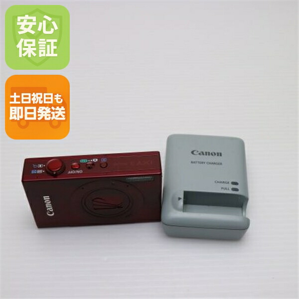 3855 Canon キヤノン IXY 120 レッド デジカメ 美品 CANON IXY 120