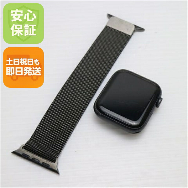 【中古】 良品中古 Apple Watch Series6 44粍 GPS+Cellular セルラー 黒いこと 安全性のある引き受ける 即日送りとどける Watch Apple 週末祝送りとどける差しゆるす