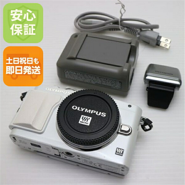 【中古】 美品 E-PL6 OLYMPUS PEN Lite ホワイト 安心保証 即日発送 ミラーレス一眼 OLYMPUS 本体 土日祝発送OK｜エムティーエム