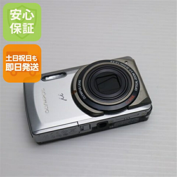 【中古】 超美品 μ-7020 しろがね色 楽になること引き受ける 即日送りとどける OLYMPUS ディジカメ デジタル写真機 本体 週末祝送りとどける聞き入れる
