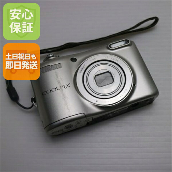 【中古】 美品 COOLPIX L28 しろがね色 楽になること引き受ける 即日送りとどける ディジカメ Nikon 本体 週末祝送りとどける聞き入れる
