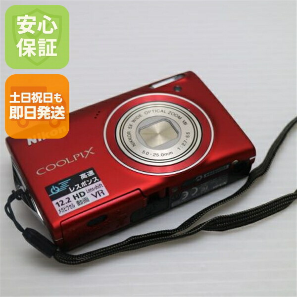 【美品】【動作品】Nikon COOLPIX S5100 クリアレッド デジカメ 楽天市場】【中古】 美品 COOLPIX S5100 クリアレッド 安心保証 即日