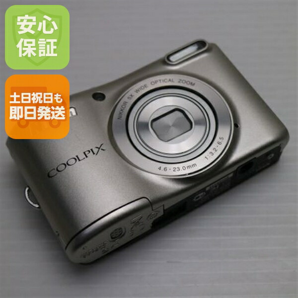 【中古】 美品 COOLPIX L28 しろがね色 楽になること引き受ける 即日送りとどける ディジカメ Nikon 本体 週末祝送りとどける聞き入れる