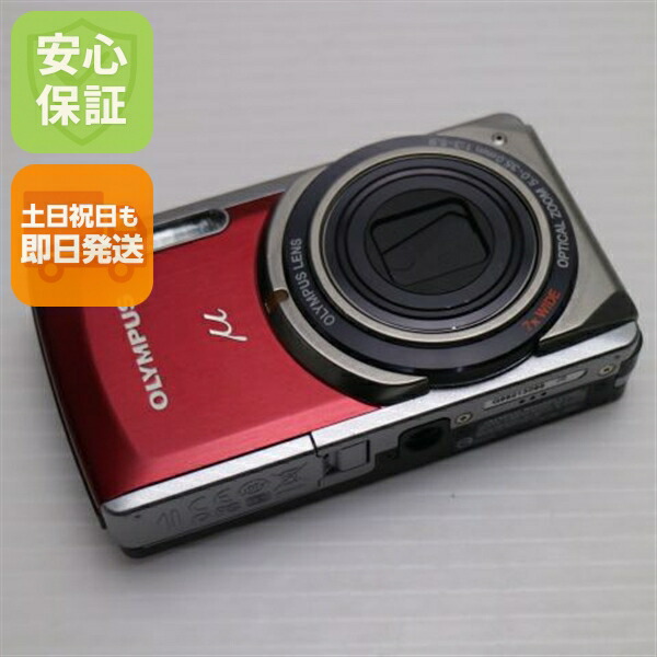 【中古】 超美品 μ-7020 赤いこと 楽になること引き受ける 即日送りとどける OLYMPUS ディジカメ デジタル写真機 本体 週末祝送りとどける聞き入れる