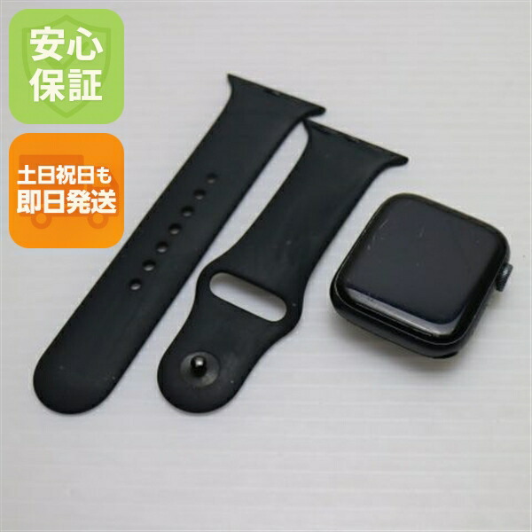 【中古】 良品中古 Apple Watch Series6 44粍 黒いこと 安全性のある引き受ける 即日送りとどける Watch Apple 週末祝送りとどける差しゆるす