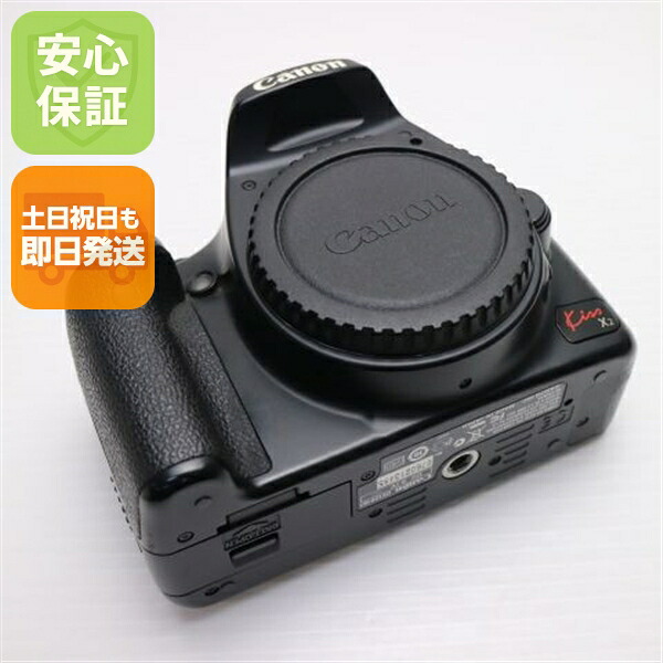 【中古】 美品 EOS Kiss X2 黒いこと 上半身 安全性のある引き請ける 即日送りとどける デジ1 Canon デジタル写真機 本体 週末祝送りとどける聞き届ける