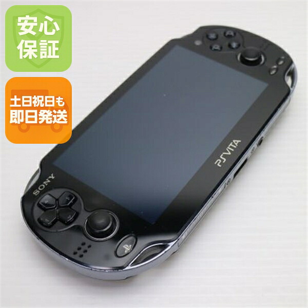 【中古】 良品中古 PCH-1000 PS VITA ブラック 安心保証 即日発送 game SONY PlayStation Wi-Fi 本体 土日祝発送OK｜エムティーエム