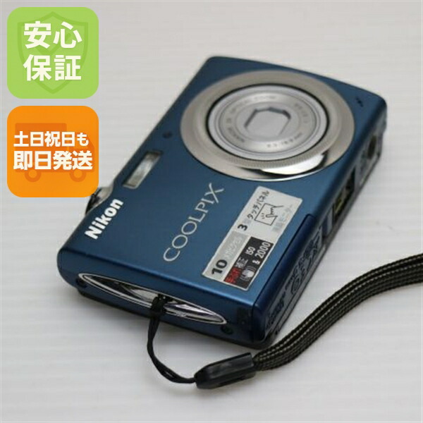 【中古】 美品 COOLPIX S230 うす暗い青色 楽になること引き受ける 即日送りとどける Nikon ディジカメ デジタル写真機 本体 週末祝送りとどける聞き入れる