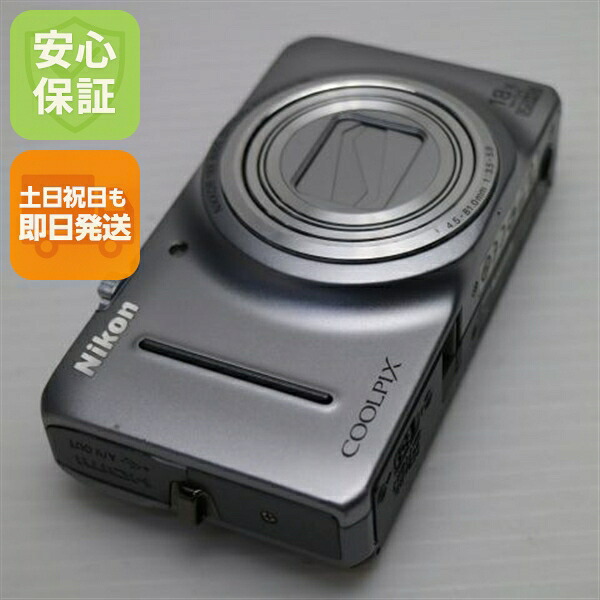 【中古】 美品 COOLPIX S9300 クリスタルシルバー 安心保証 即日発送 デジカメ Nikon デジタルカメラ 本体 土日祝発送OK｜エムティーエム 13,452円