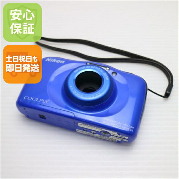 【中古】 美品 COOLPIX W100 ブルー 安心保証 即日発送 コンデジ Nikon 本体 土日祝発送OK｜エムティーエム 10,512円